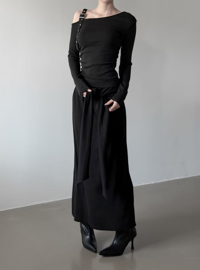 Tain Knot Long Skirt