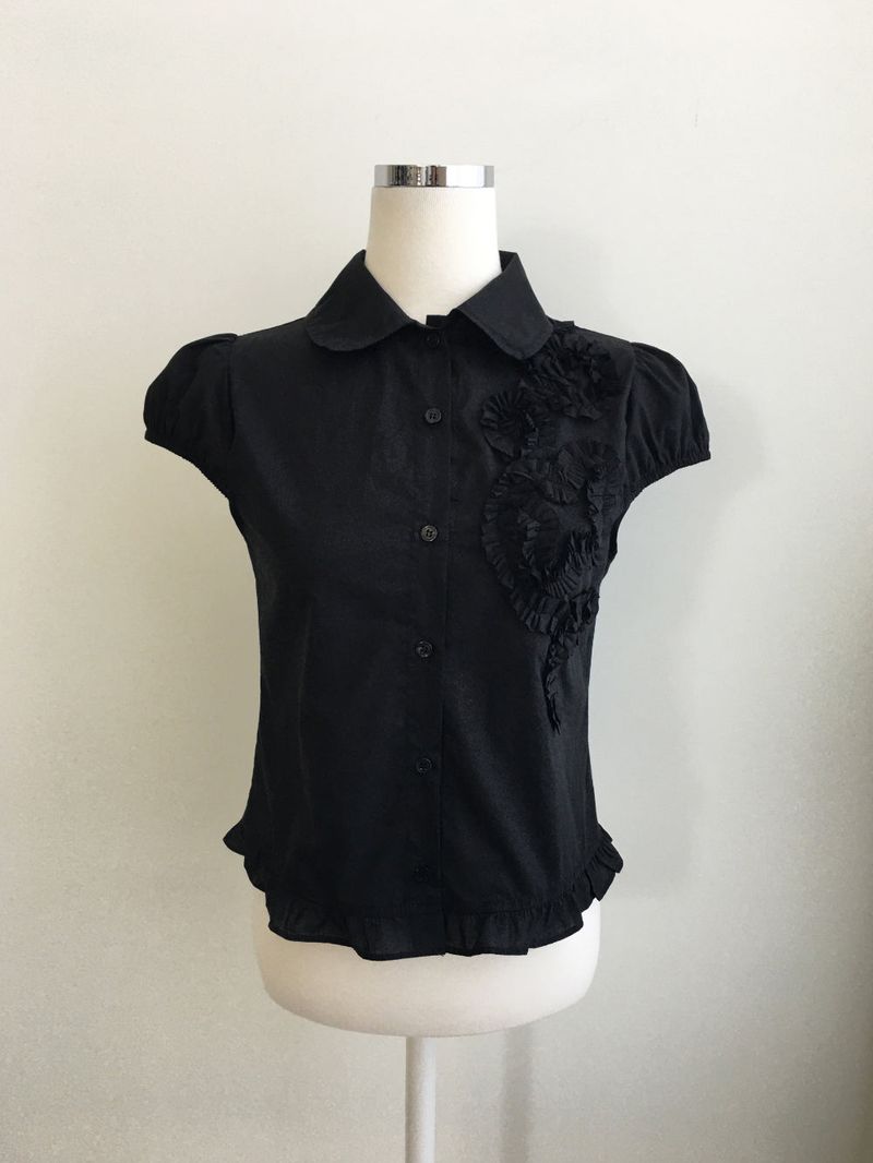 Flower avant blouse