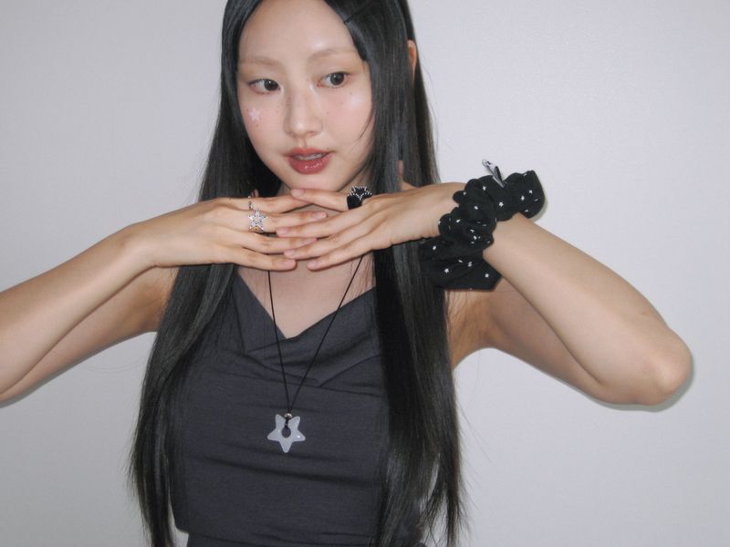Little star scrunchie (Black)