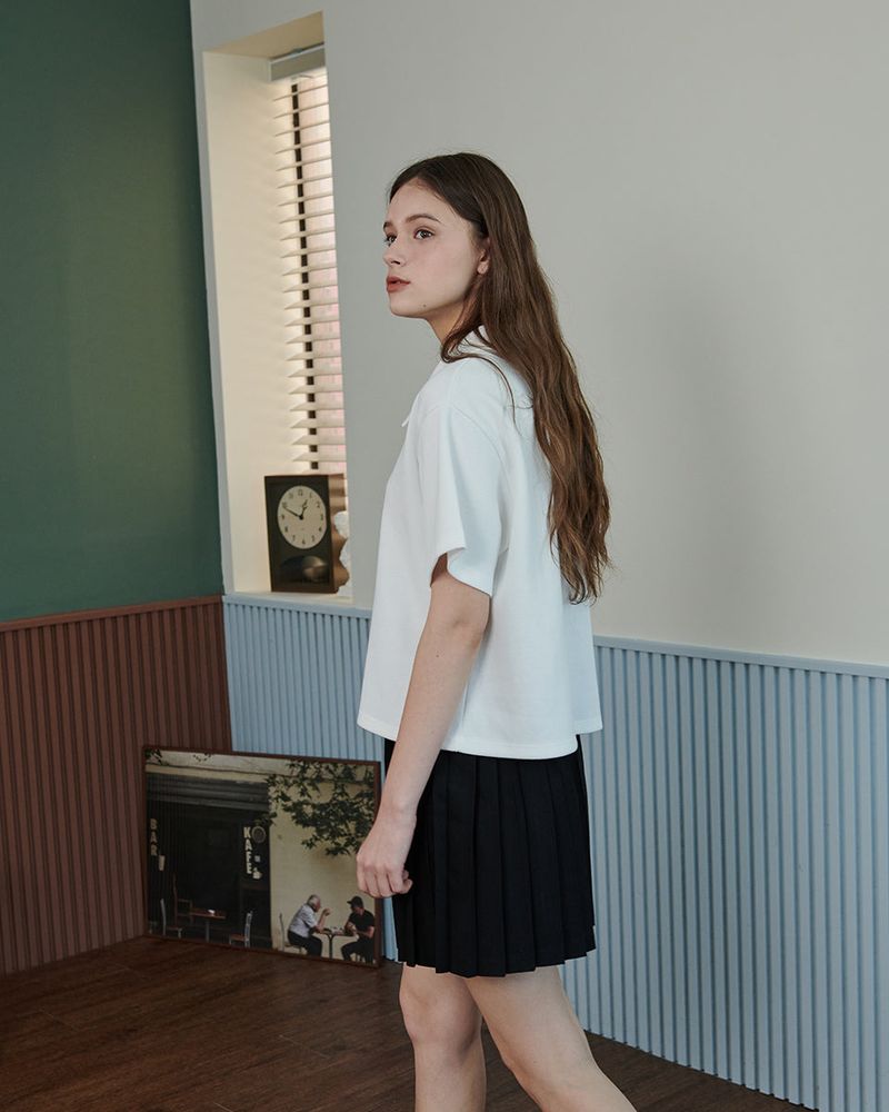 LOGO PIQUET POLO SHIRT [WHITE]