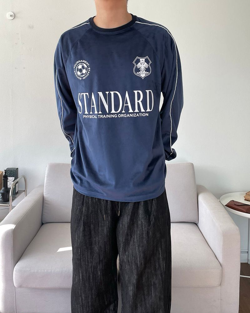 Velvet Soccer Long-Sleeved T-shirt