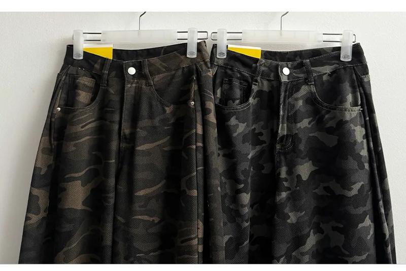 Culler Camo Side Pin Tuck Wide Pants