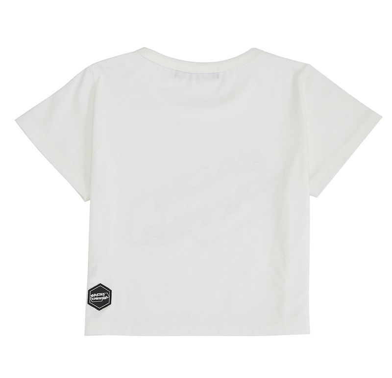 REFLECTIVE CROP T-SHIRT_WHITE