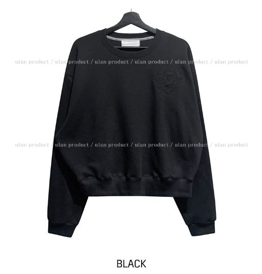 Daphne embroidery brushed sweatshirt