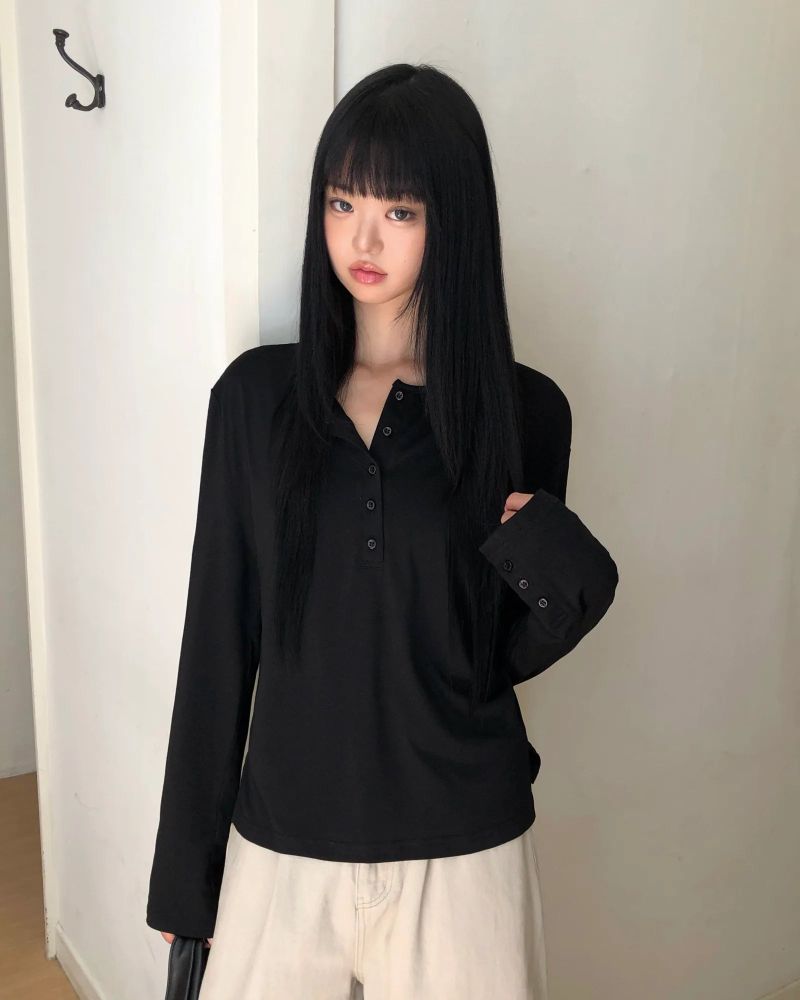 [ORIGINAL] Bath Slit Long-Sleeve T-Shirt