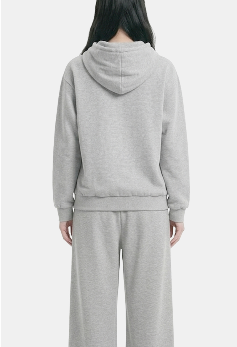 NY Lettering Cotton Hood Zip-up