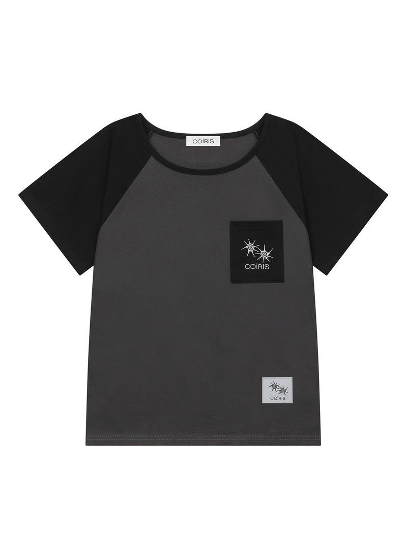 COIRIS（コイリス）の「ライッシュラグランハーフT(2COLOR)（トップス）」