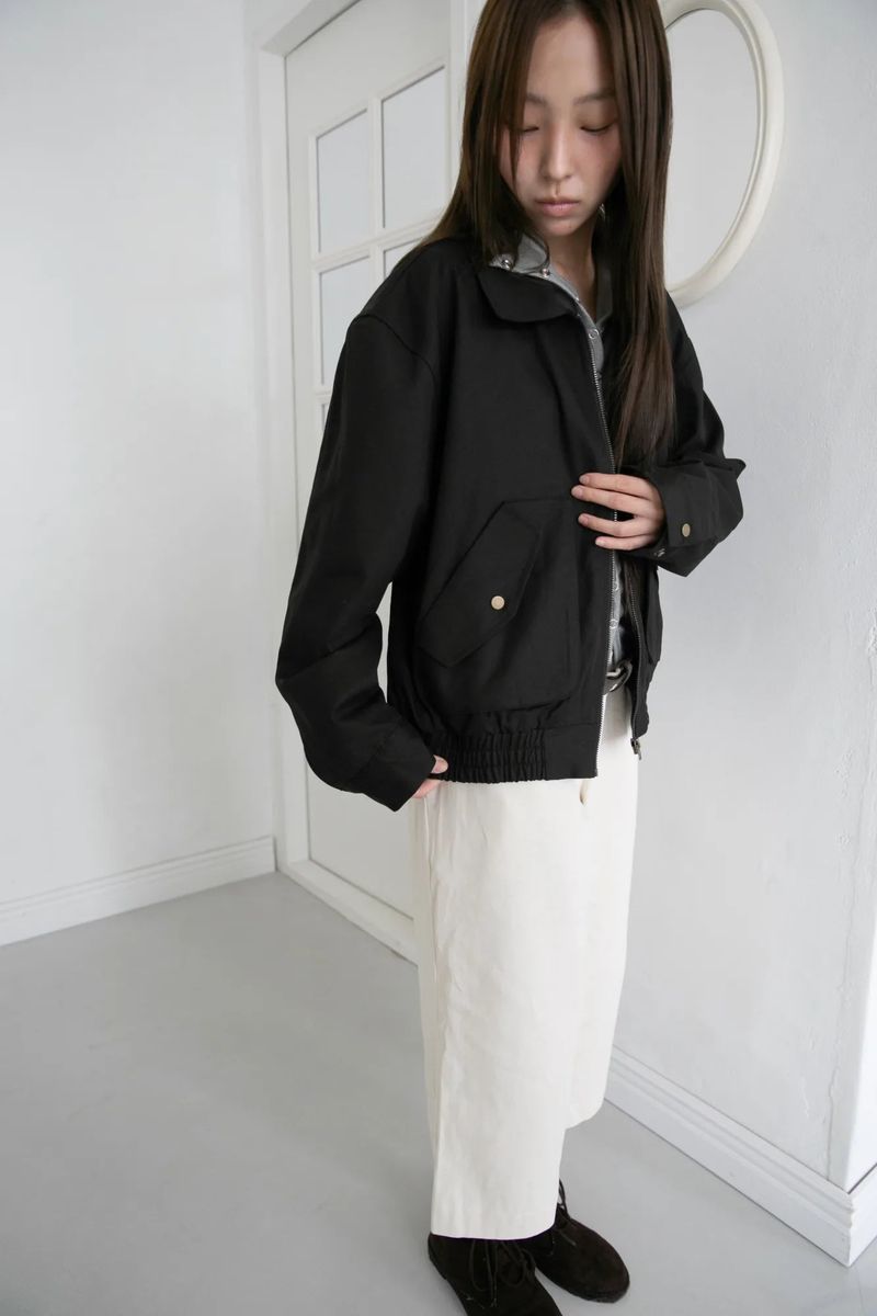 fold pocket jumper(2colors)