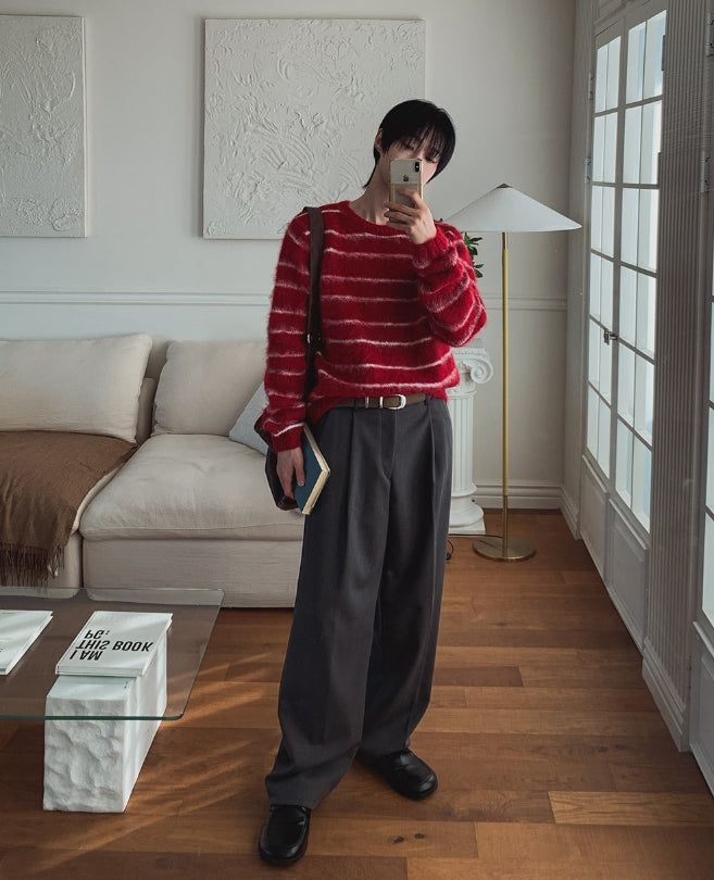 Elo One-Tuck Wide Slacks