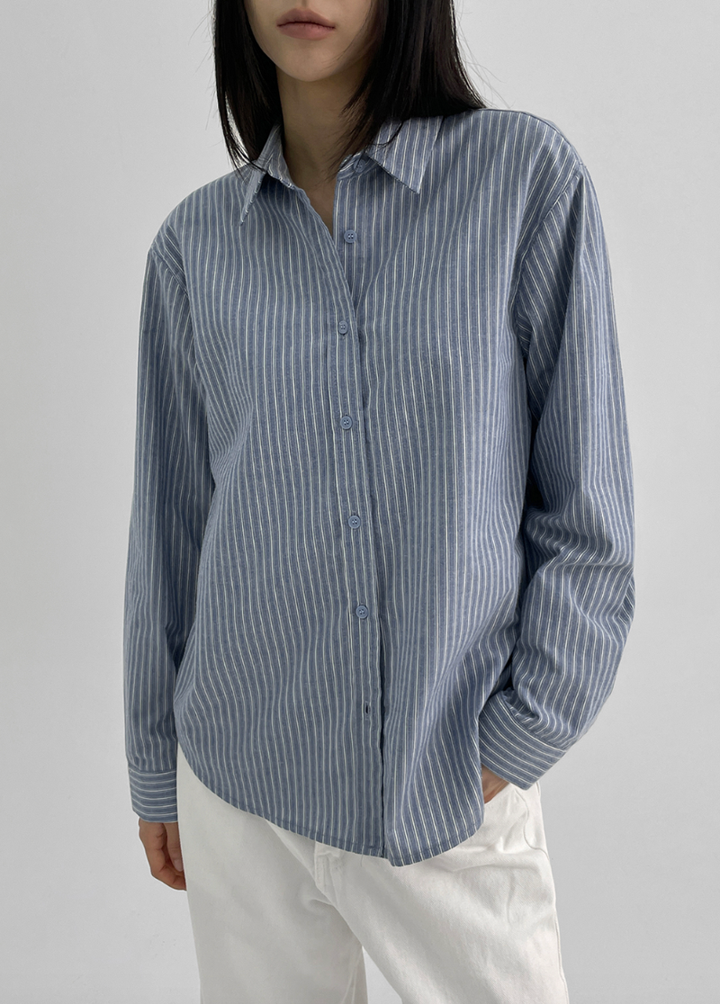 [MADE] Jelloun Loose Fit Striped Shirt
