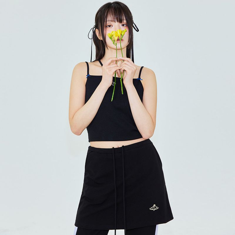 FANCY TOP IN BLACK