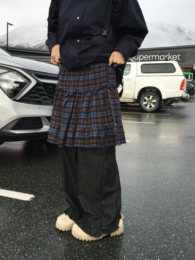 Birch Check Pattern Skirt (2c)