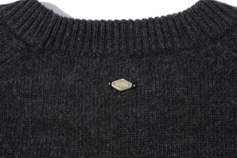 CREWNECK WOOL SWEATER (charcoal)