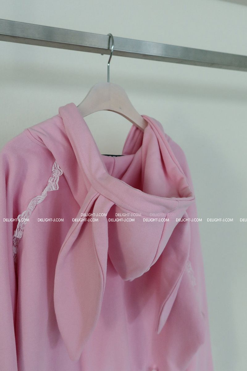 Levit Frill Lace Hooded Zip-Up