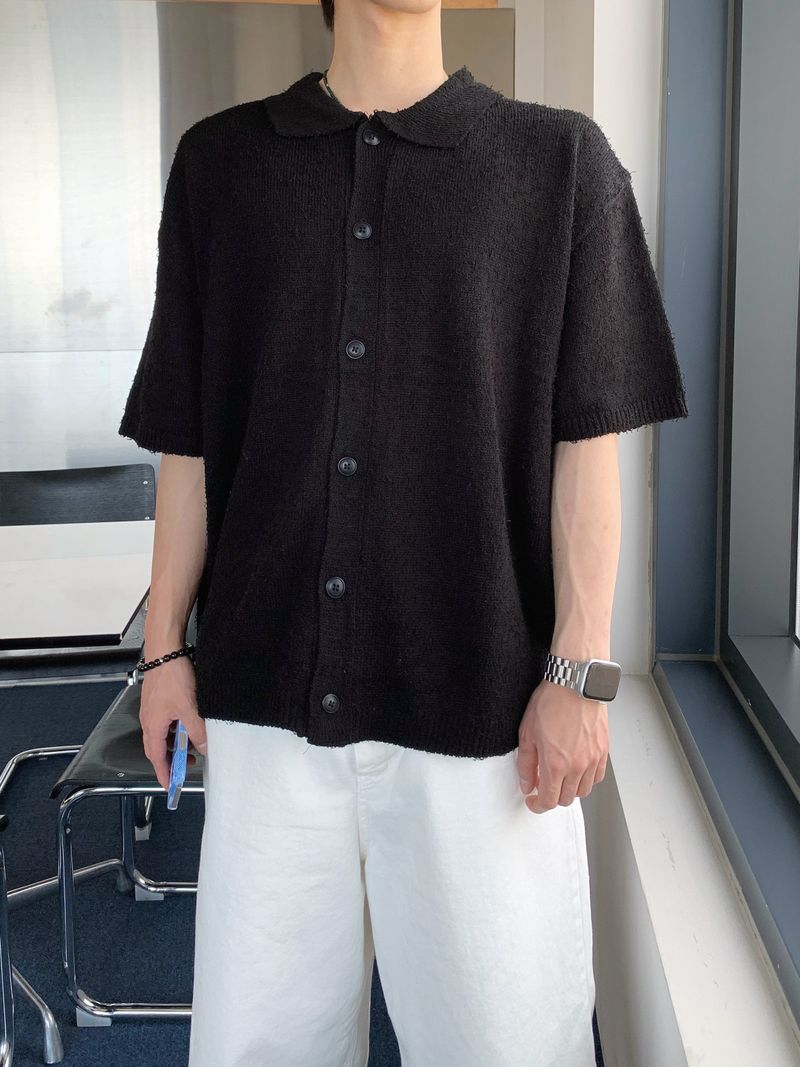 Fury Knit Short Sleeve Cardigan 2C