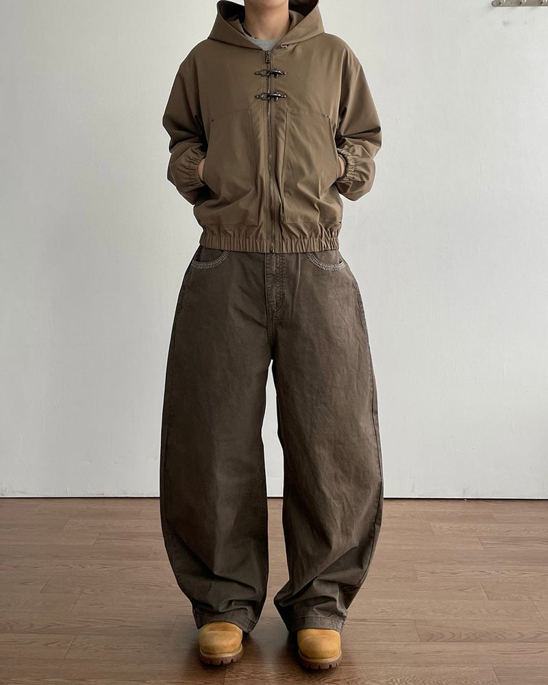 Hachi Buckle Hood Jumper