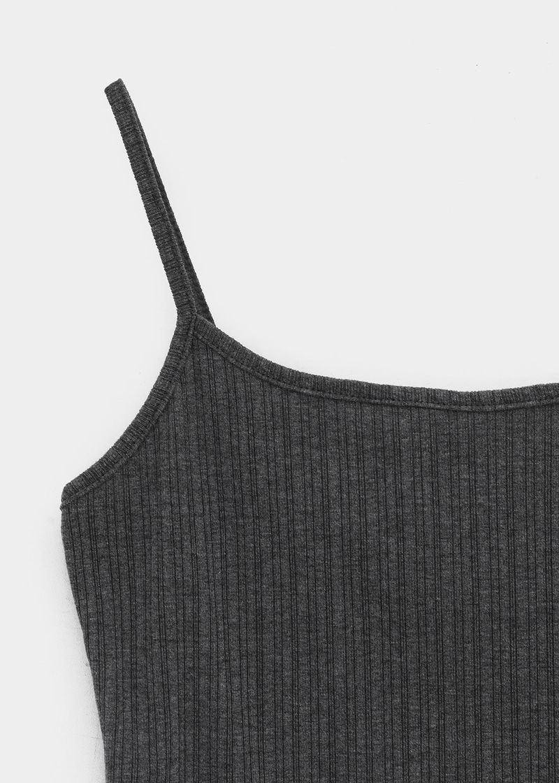 [MADE] Fluffy Layered Ribbed Sleeveless Top (Set Available)
