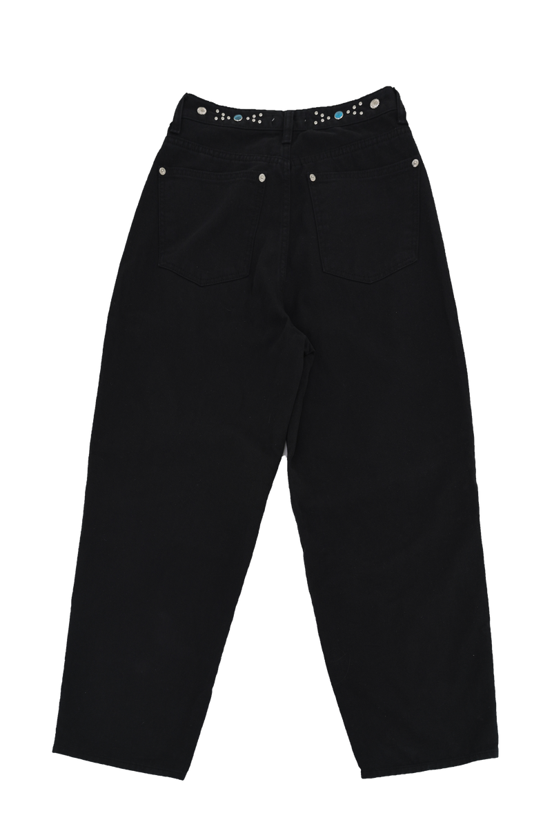 [Sepia] Stud cotton pants