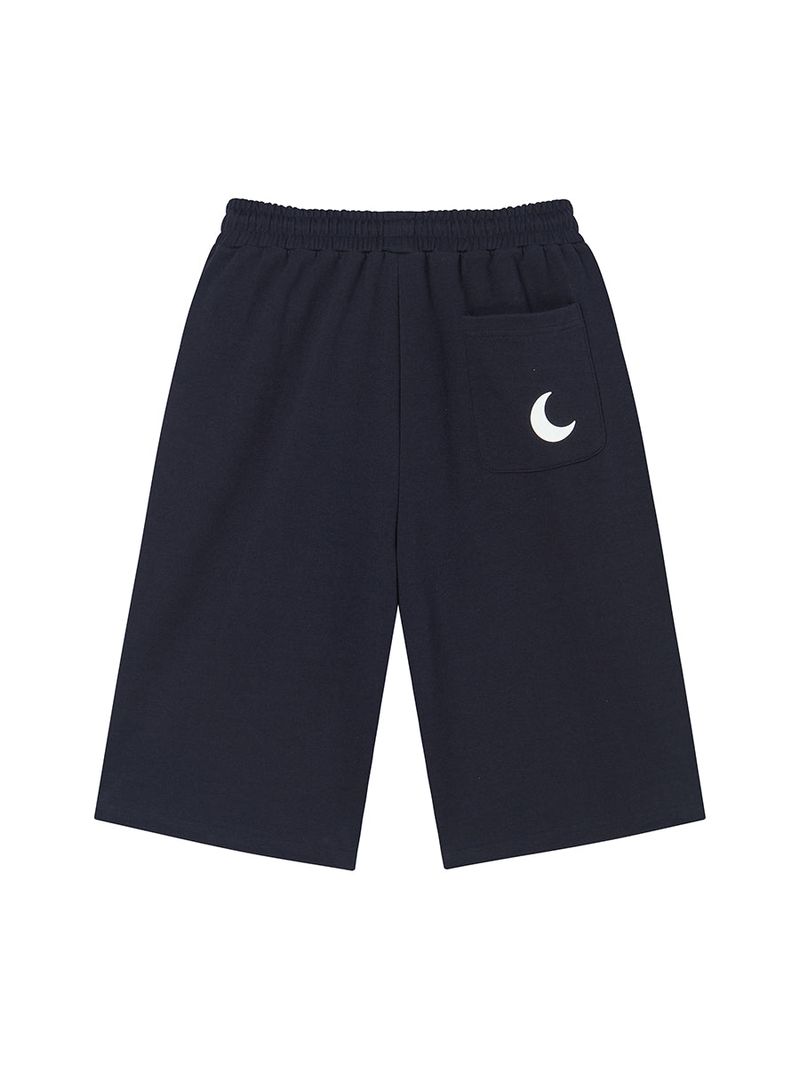 NY APLIQUE CAPRI PANTS NAVY