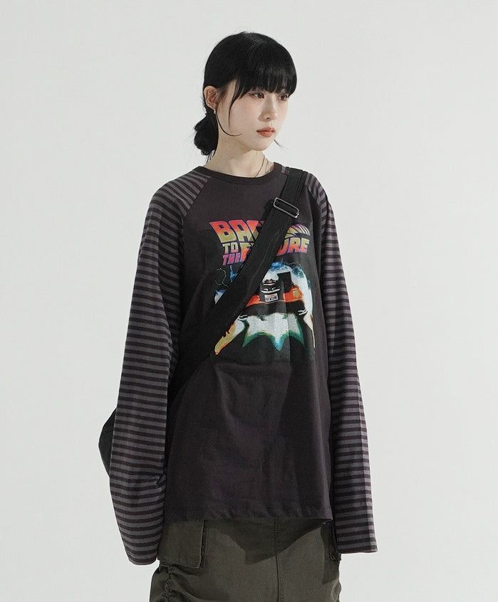 KIXI（キッシー）の「Future Raglan Stripe Over Long Sleeve T（Tops）」