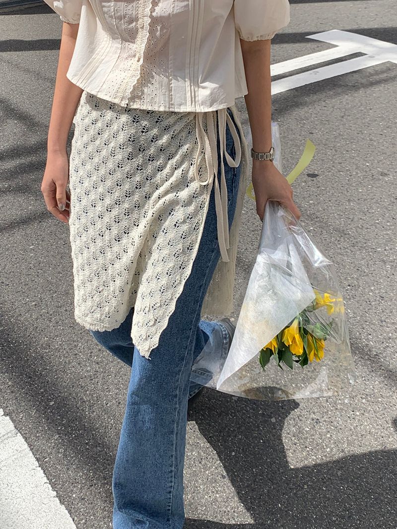 [MADE] Harmo layered knit skirt