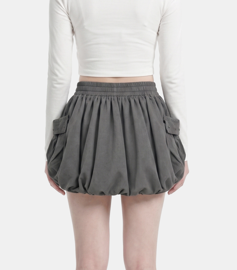 Luna Washed Cargo Balloon Skirt