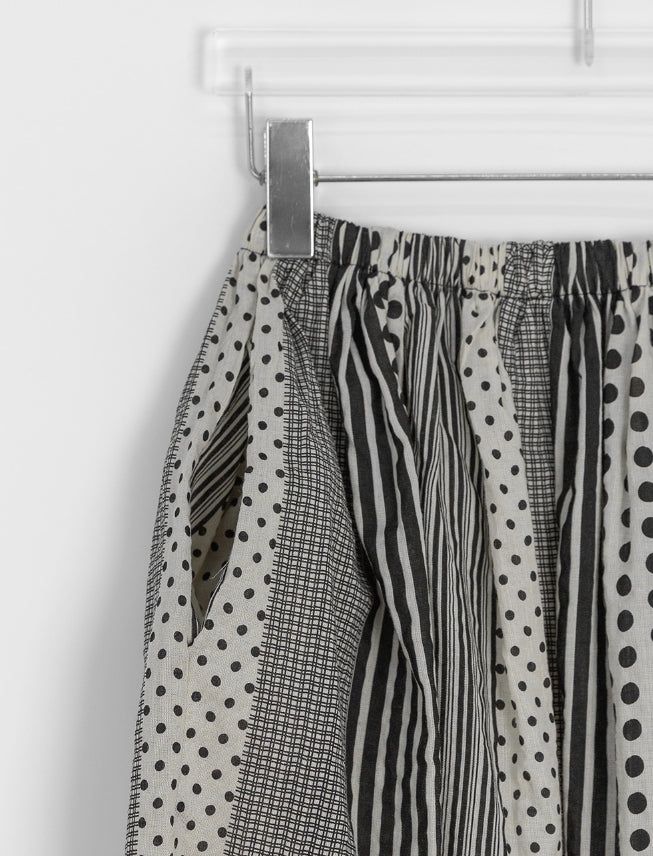 Katahi Pattern Banding Mini Skirt