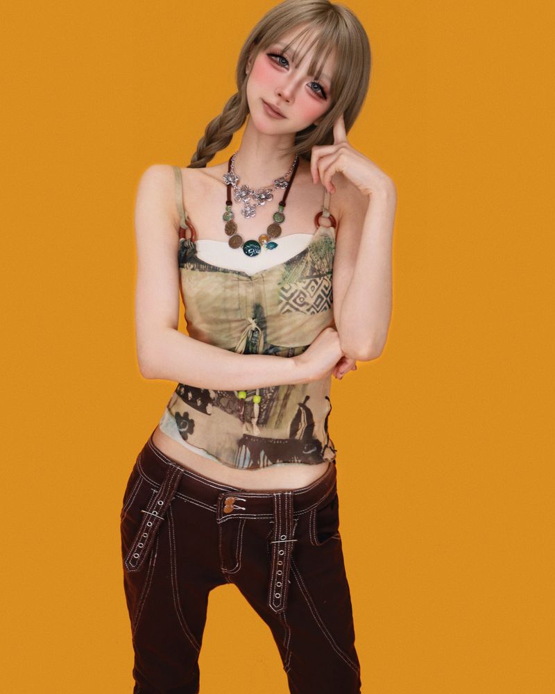 green-tea latte sleeveless