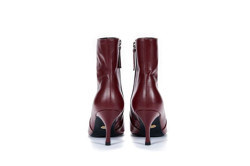 Socks Boots_Burgundy