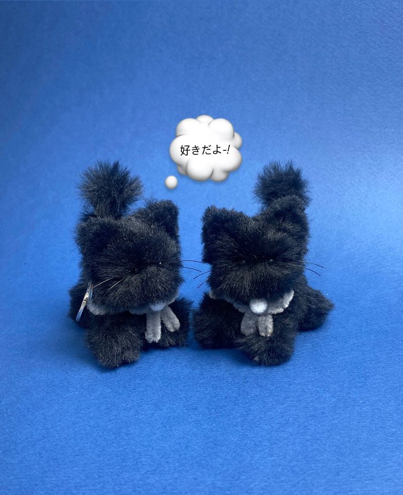 FLUFFYDAY（フラッフィーデイ）の「Myomyo cat keyring_black（Accessories）」