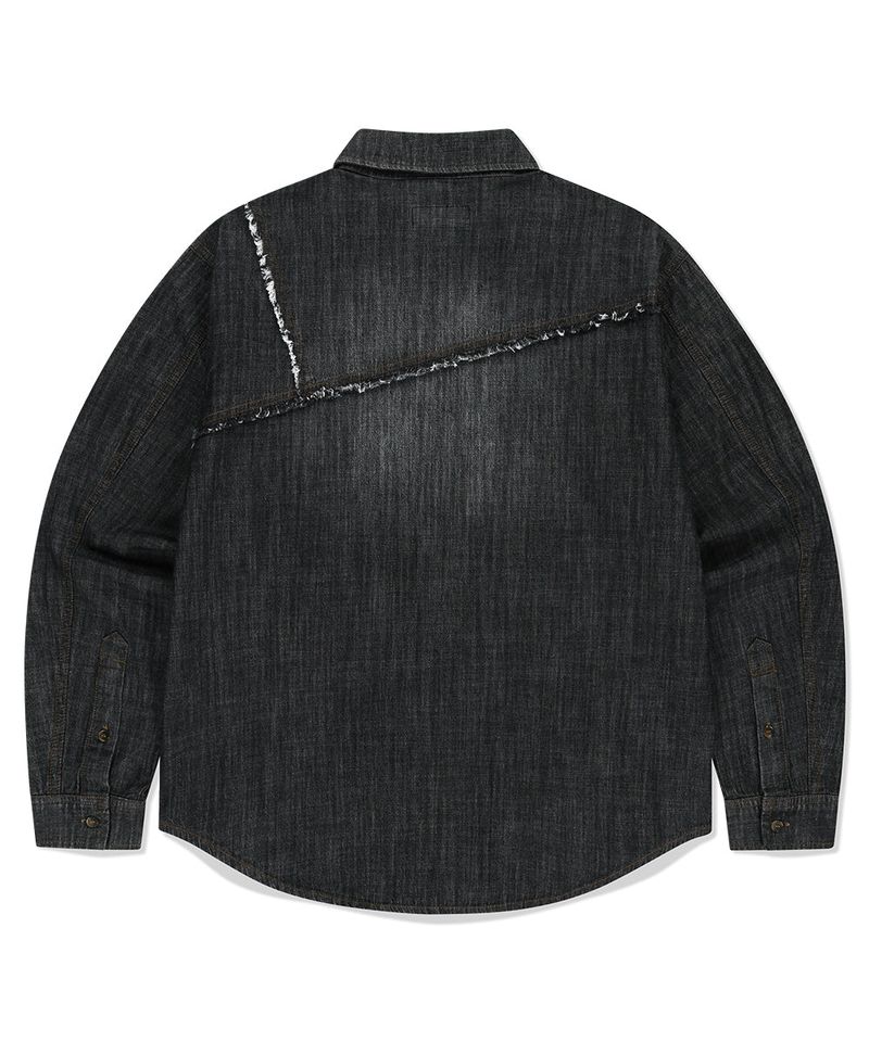 STAR RAW CUT DENIM SHIRT
