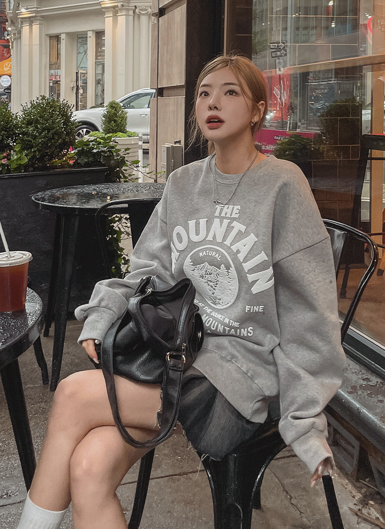 ULAN（ユレン）の「(UNISEX)ヘビーマウンテンラウンドスエットシャツ（Tops）」