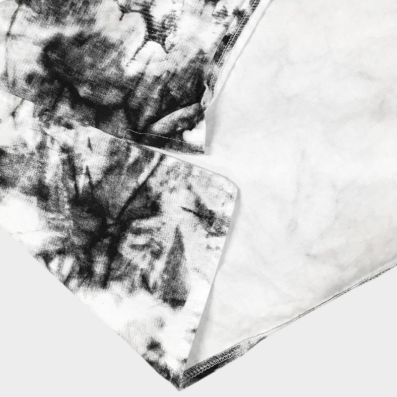 tie-dye half sleeve shirt_white