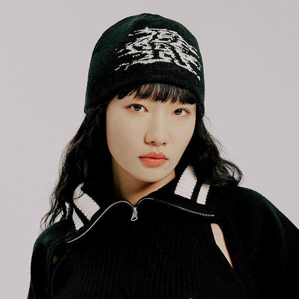RC JACQUARD KNIT BEANIE