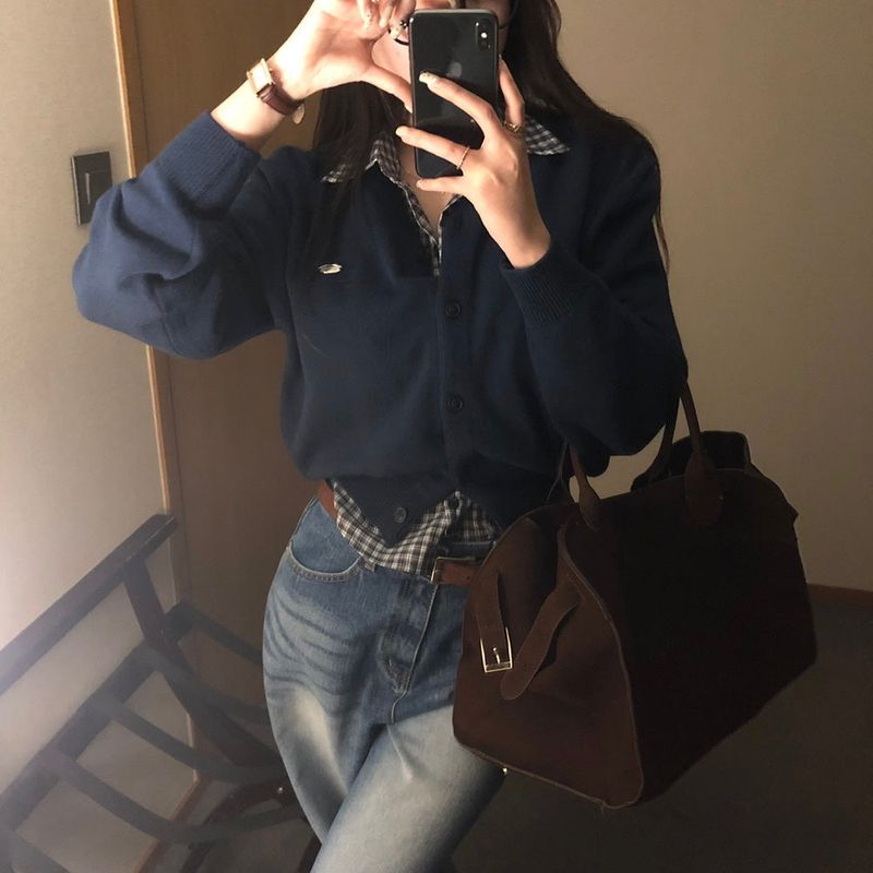 [bellide made] Merlin, Pendant V-neck Cardigan