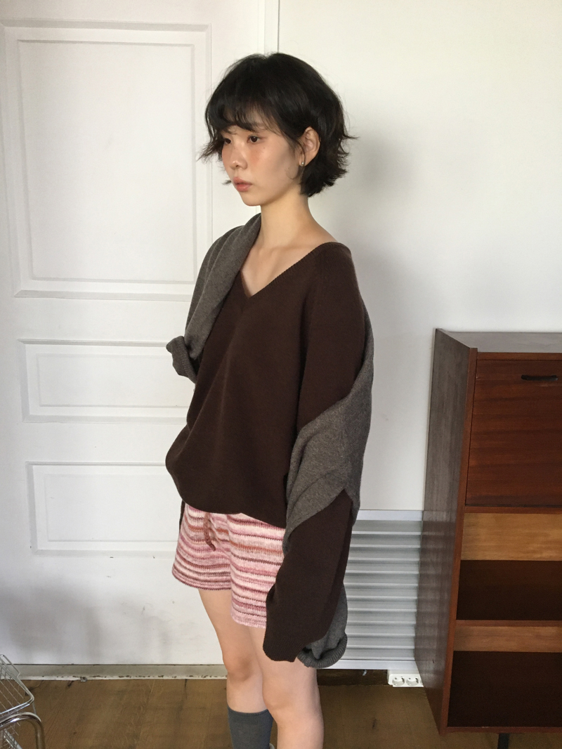 Encore Wool V-neck Knit (5color)