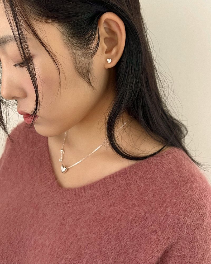 Bijou cubic earring (silver)