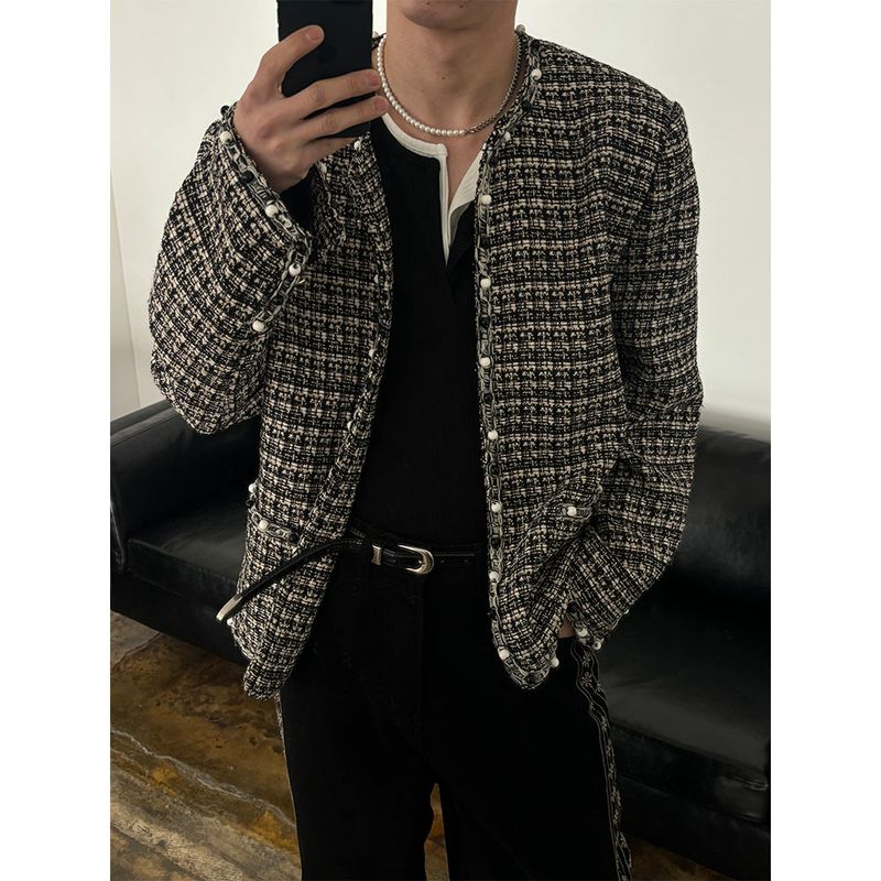 [S/S] Black tweed jacket