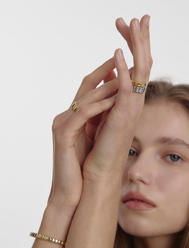 26SS★ Iceblock Silver Ring M