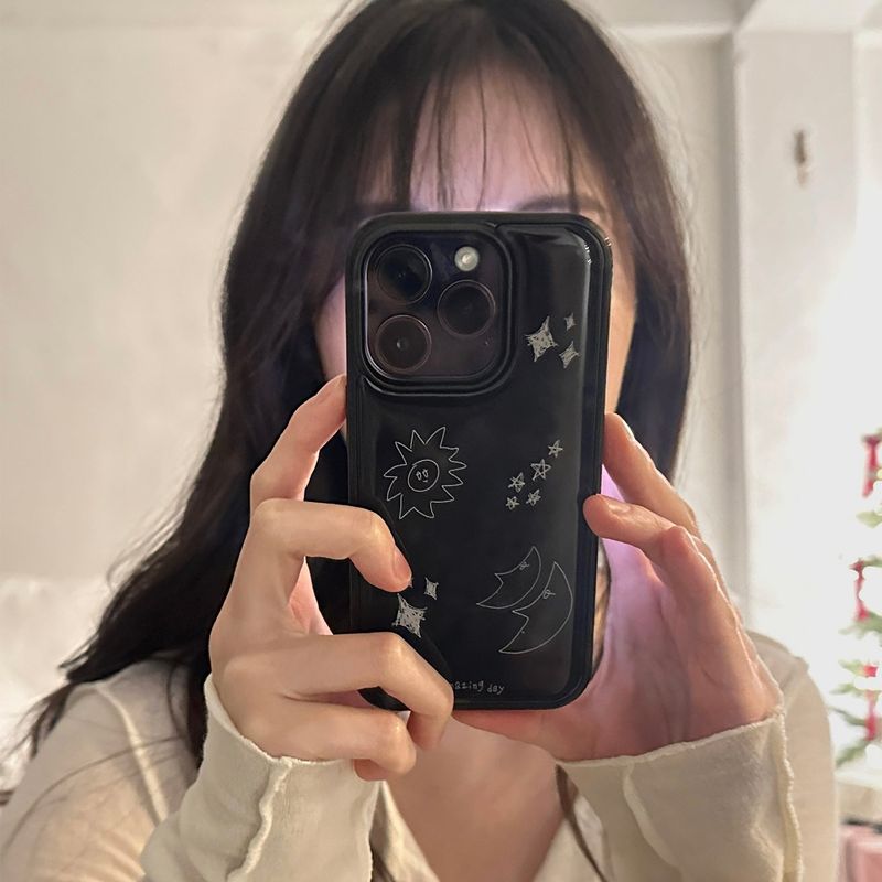 [made] sun, moon, star black ver. (epoxy bumper case)