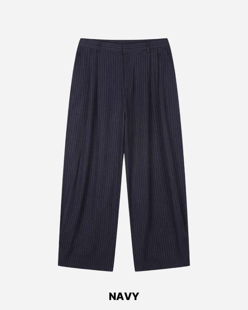 Foen Wool Stripe Slacks