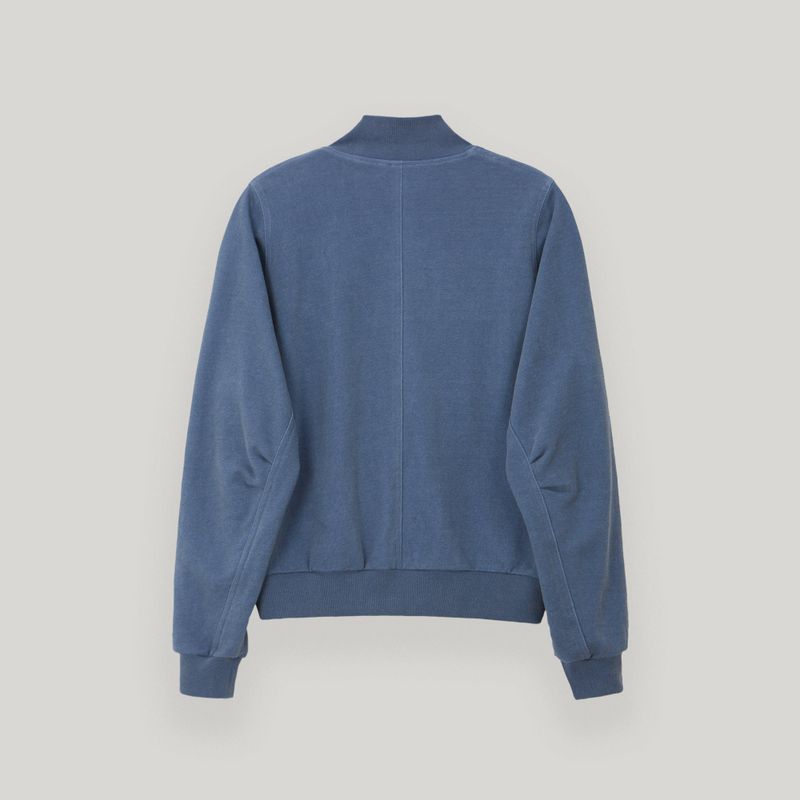 Blue Butterfly Pigment Jersey Zip-up