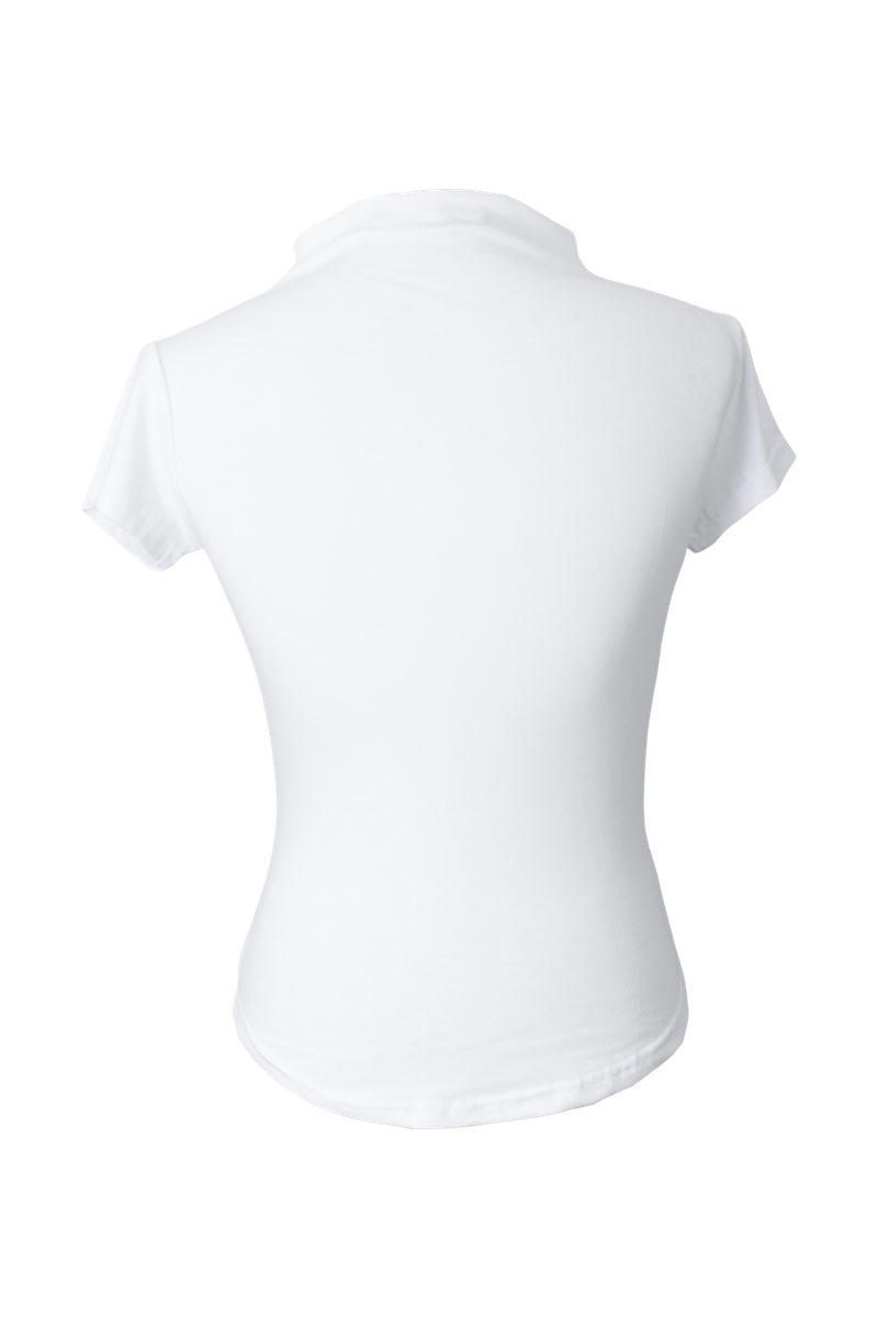 Half neck shirring T (3color)