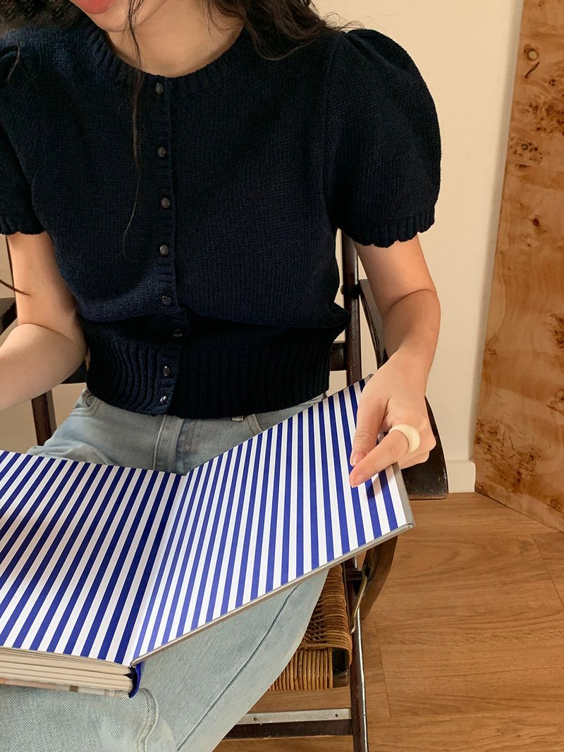 [MADE] Rendez Cashmere Puff Cardigan