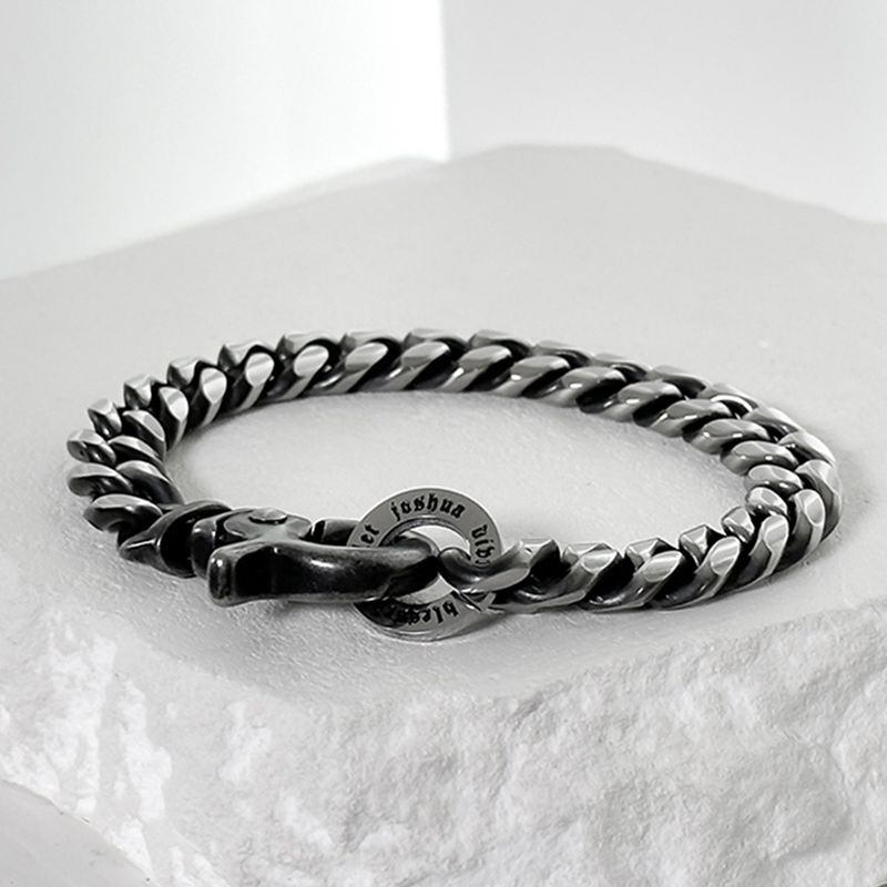 BLESSED BULLET（ブレスドブレット）の「ss-black line L curve bracelet_10mm（Accessories）」