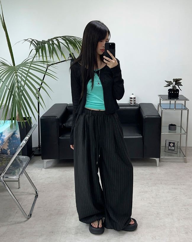 Rain-colored cropped sleeveless