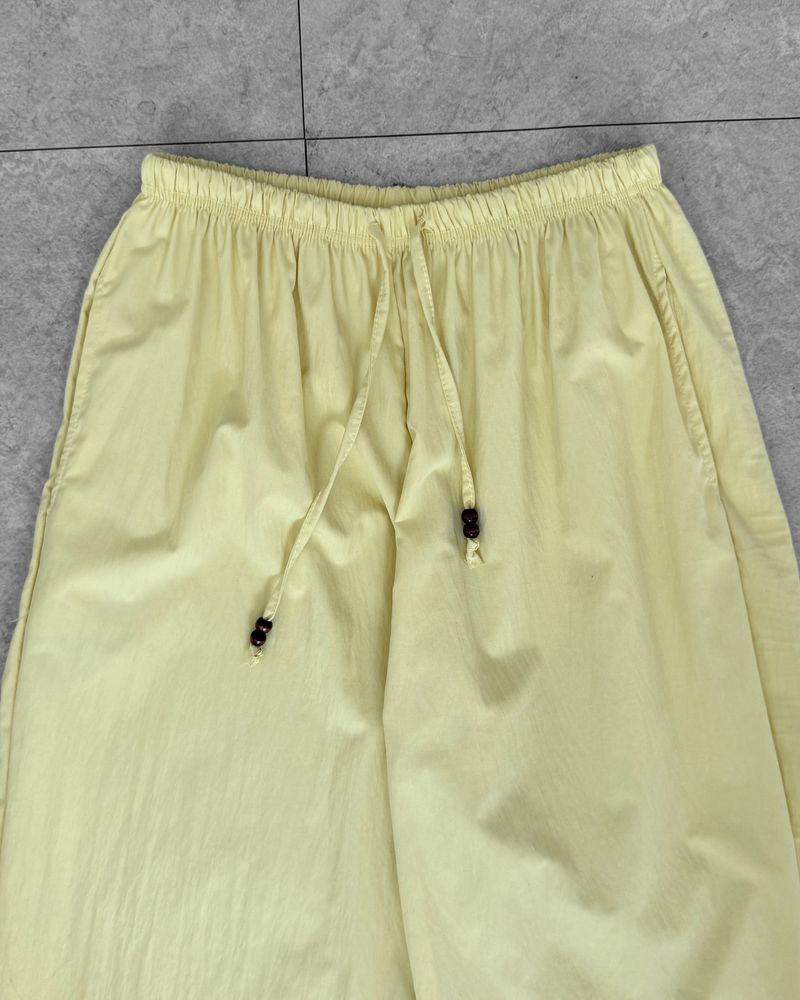 WOOD STRING WIDE PANTS
