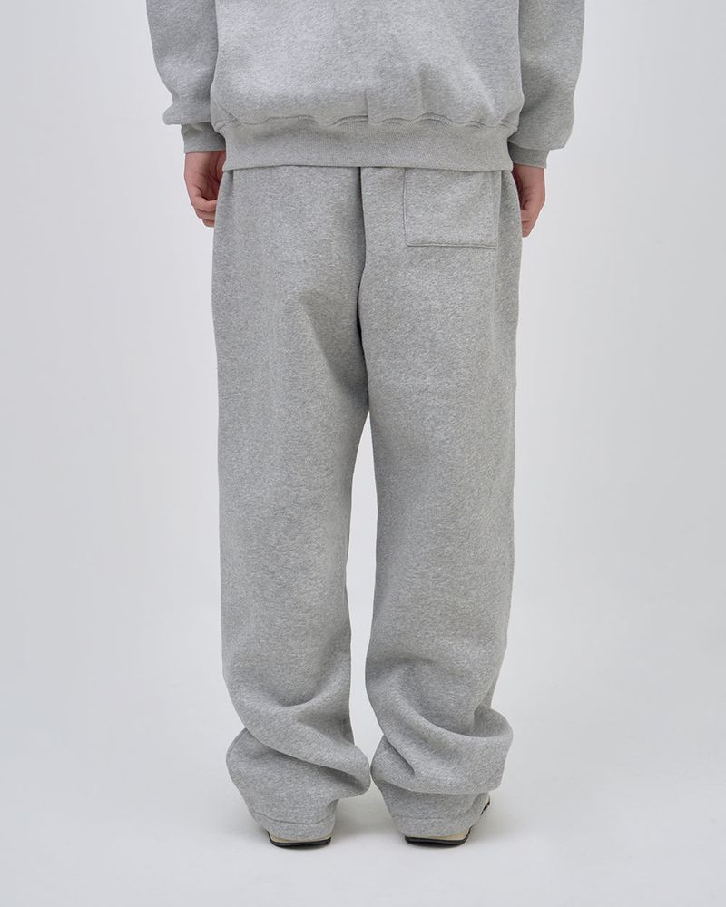 UNDERLINE LOGO SWEAT PANTS - GRAY