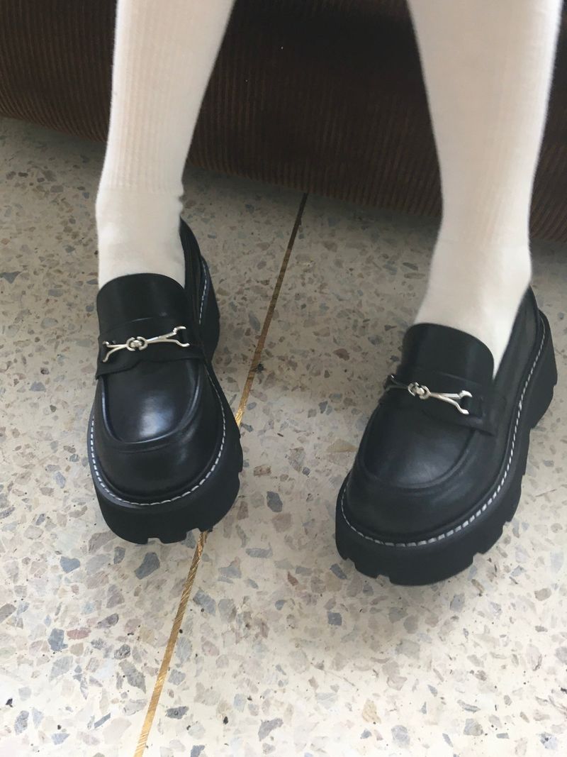 Stitch Platforms Loafers