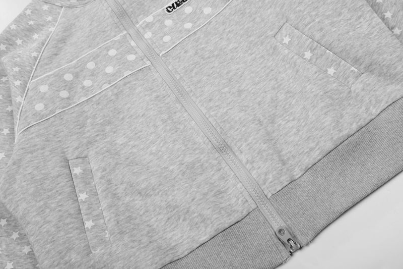 Star Dot Mix Zip-Up Track Jacket